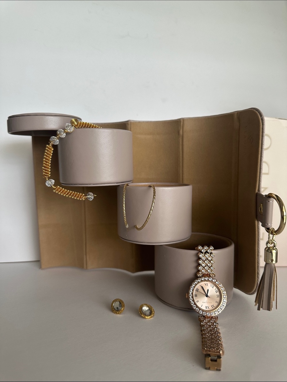Vlando Travel Jewellery Case, Jewellery Rolls Organizer x Rings, Earrings, Neckl